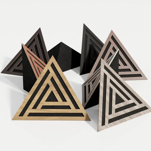 Triangle-SCIFI Acoustic Bass Trap 42x42x42cm with HDF Plate