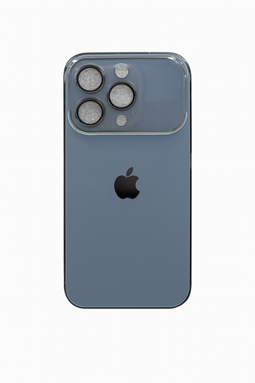 Elegant Dust Blue Glossy Protective Phone Cover-13 Pro